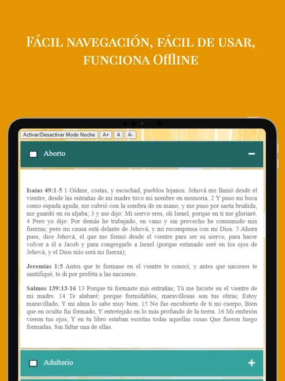 Biblia Nueva Traducción NTV iPad 应用截图