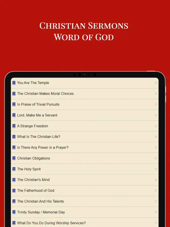 Christian Sermons Word of God iPad  سکرین شاٹس