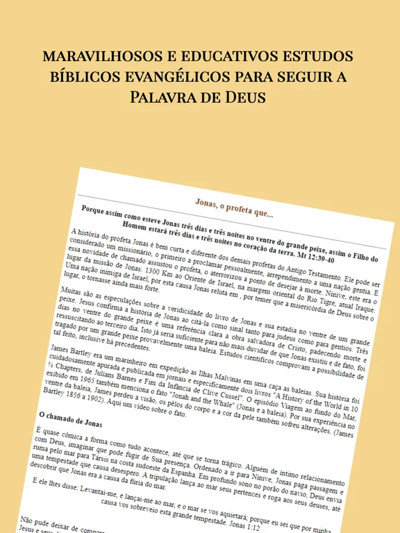 ภาพหน้าจอของ Estudos Bíblicos Evangélicos iPad 
