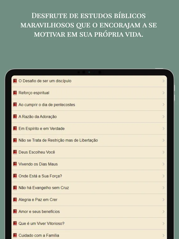 ภาพหน้าจอของ Estudos Bíblicos Evangélicos iPad 