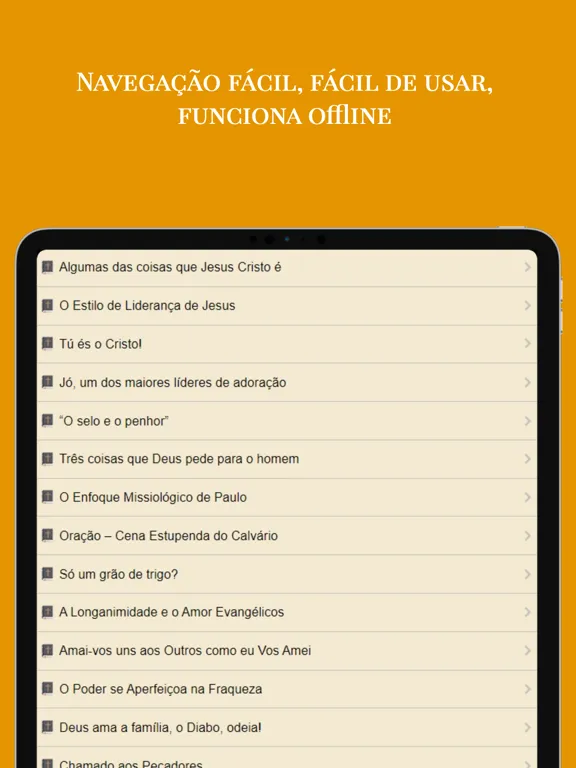 ภาพหน้าจอของ Estudos Bíblicos Evangélicos iPad 