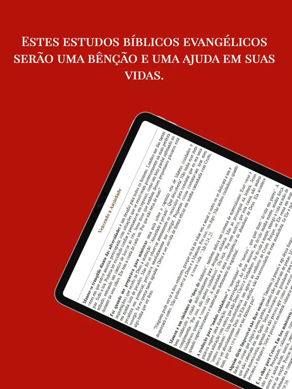 ภาพหน้าจอของ Estudos Bíblicos Evangélicos iPad 