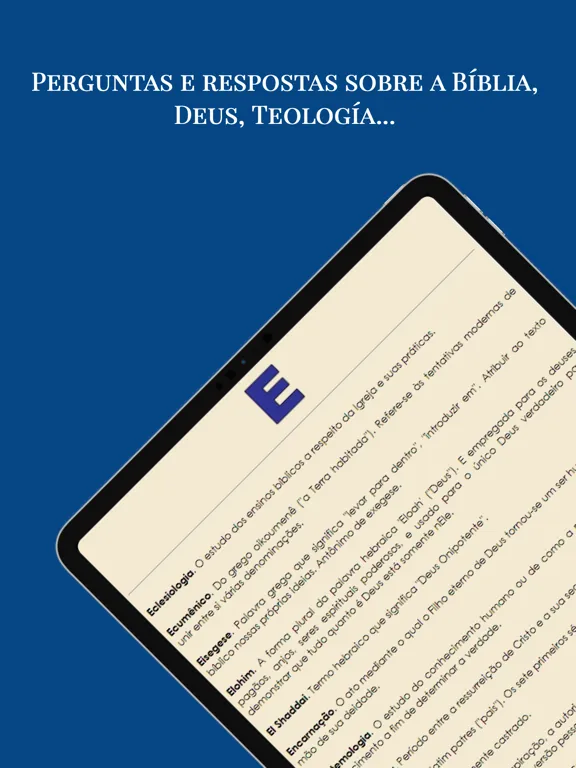 ภาพหน้าจอของ Estudos Bíblicos Evangélicos iPad 