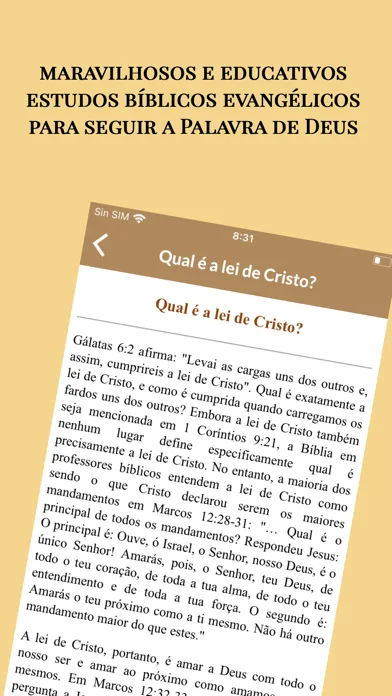 ภาพหน้าจอของ Estudos Bíblicos Evangélicos