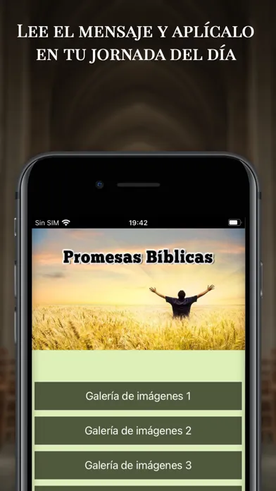 Ảnh chụp màn hình của Promesas Bíblicas y Biblia