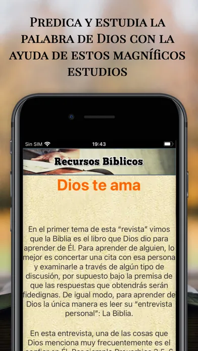Ảnh chụp màn hình của Promesas Bíblicas y Biblia