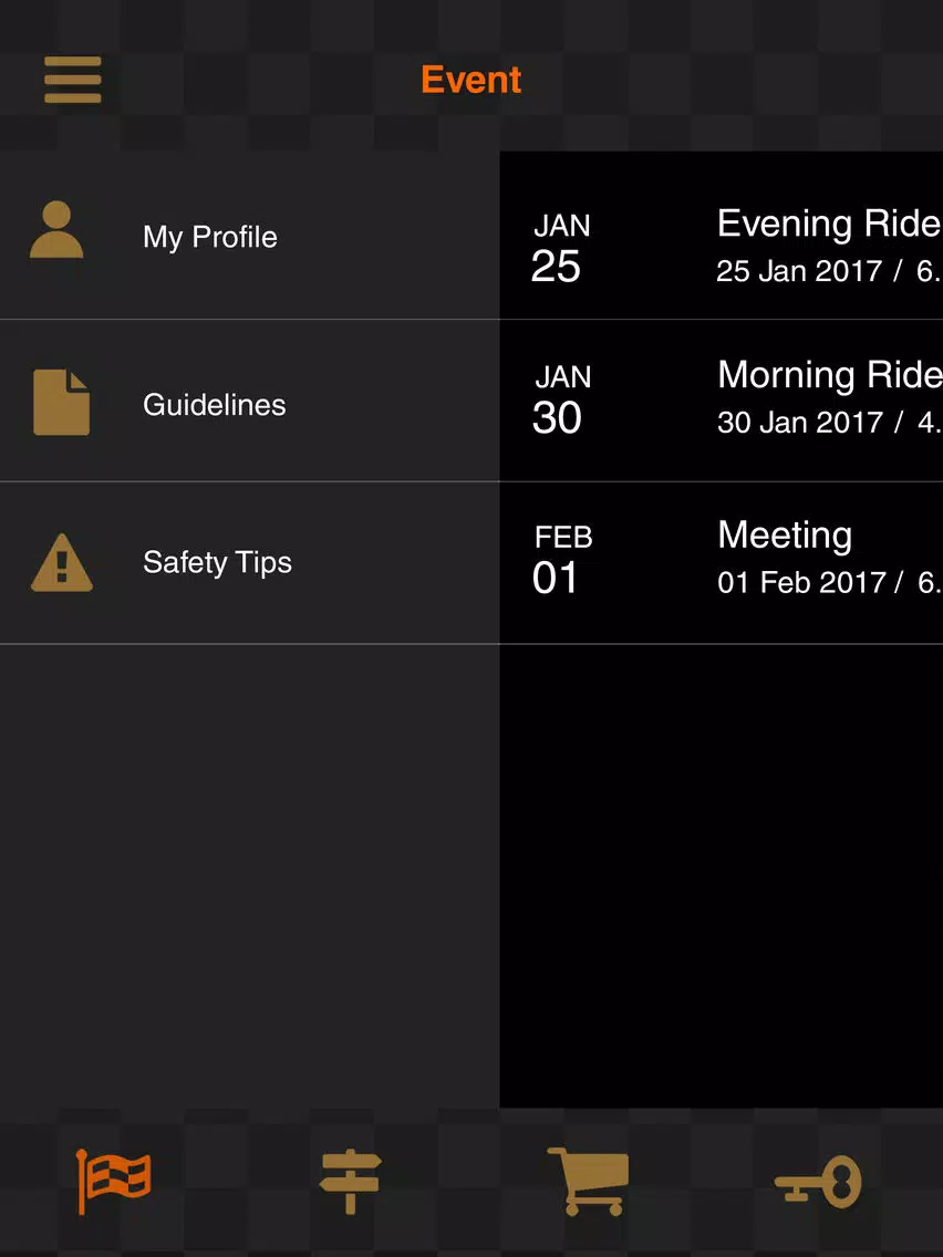 Riders App iPad  स्क्रीनशॉट