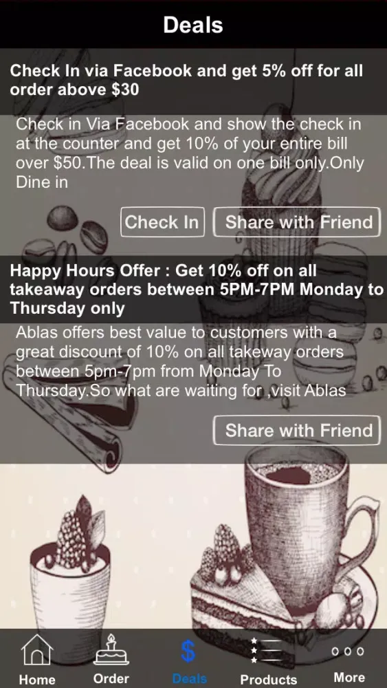 Capturas de pantalla de Ablas Patisserie