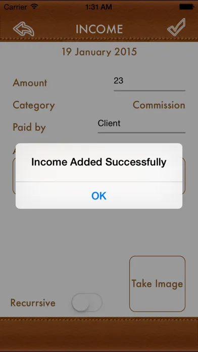 Tangkapan skrin iCount Expenses