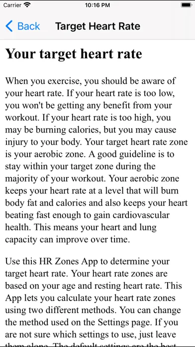 Tangkapan layar HR Zones - Target Heart Rate