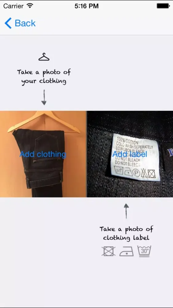 Capturas de pantalla de Clothing Labels