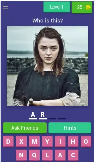 Tangkapan skrin Game Of Thrones Challenge Quiz