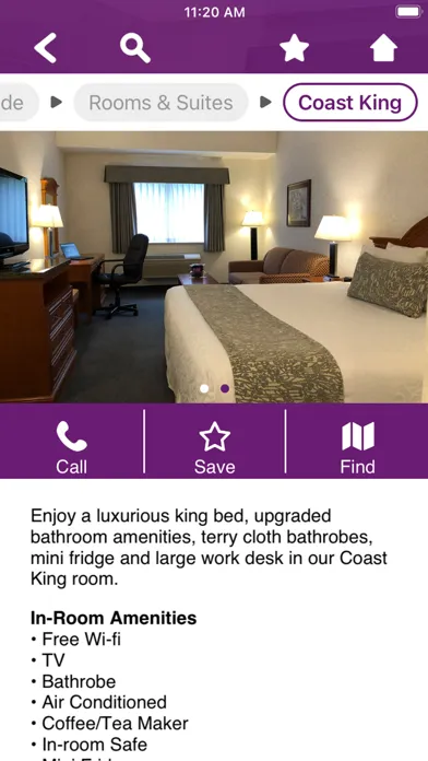 Tangkapan skrin Coast Abbotsford Hotel