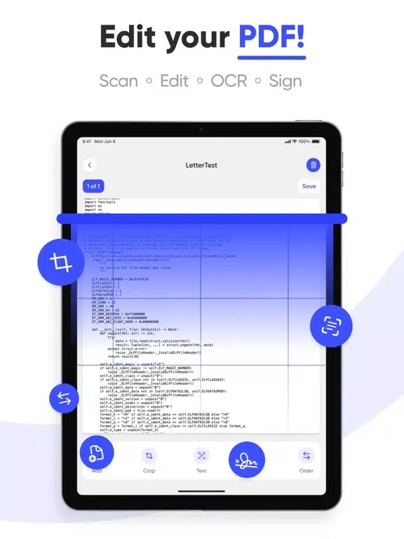PDF Scanner: Filler & Reader iPad  Screenshots