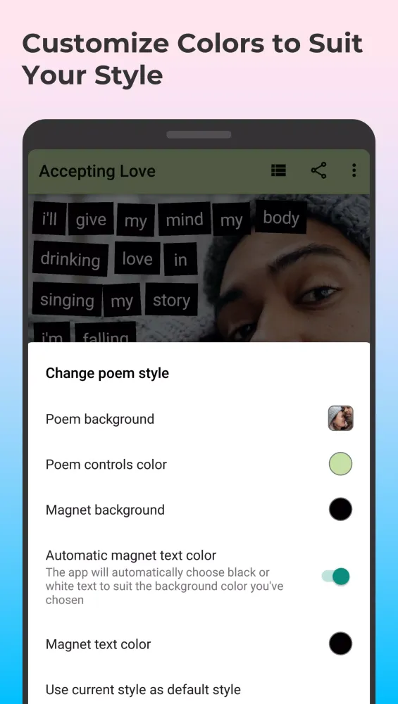 Poetry Magnets Screenshots