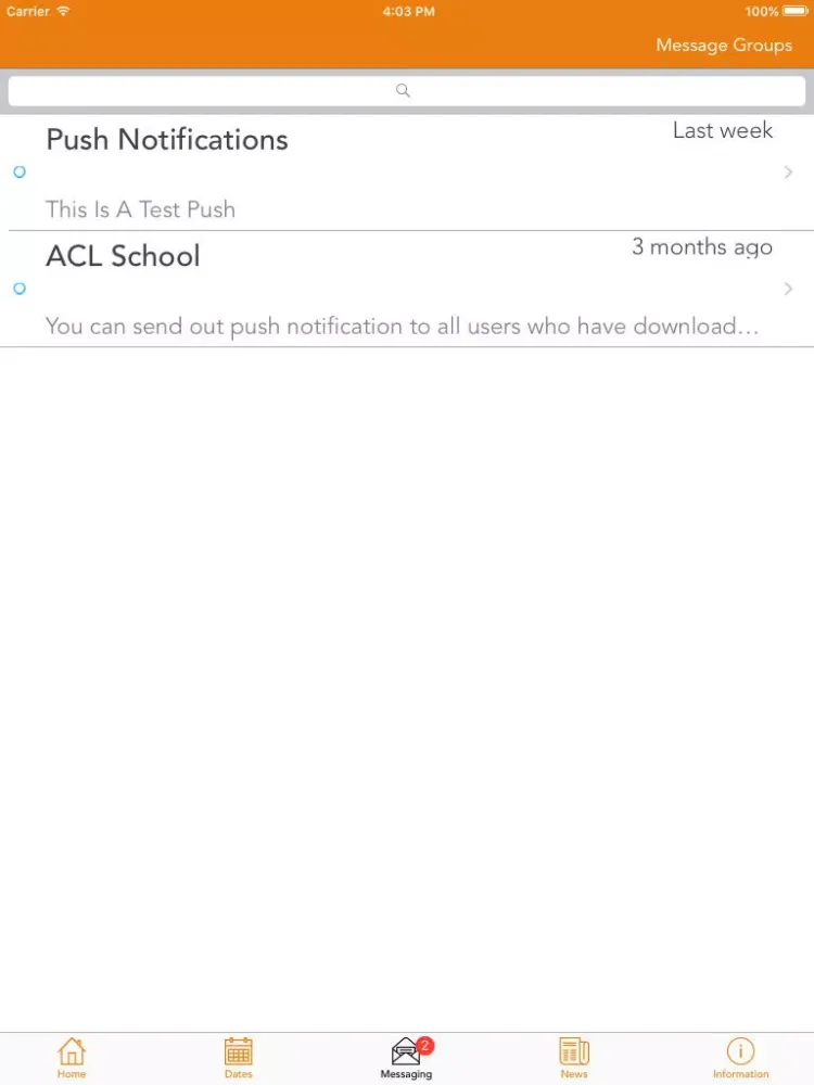 ACL School iPad  سکرین شاٹس