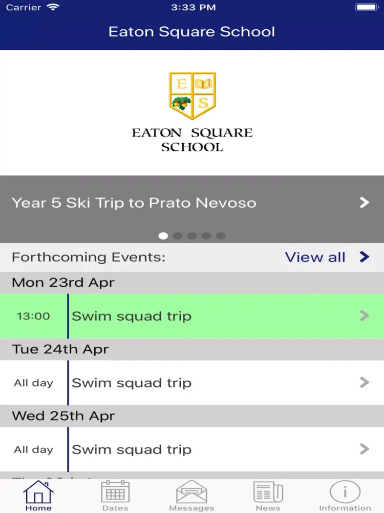 Ảnh chụp màn hình của Eaton Square School iPad 
