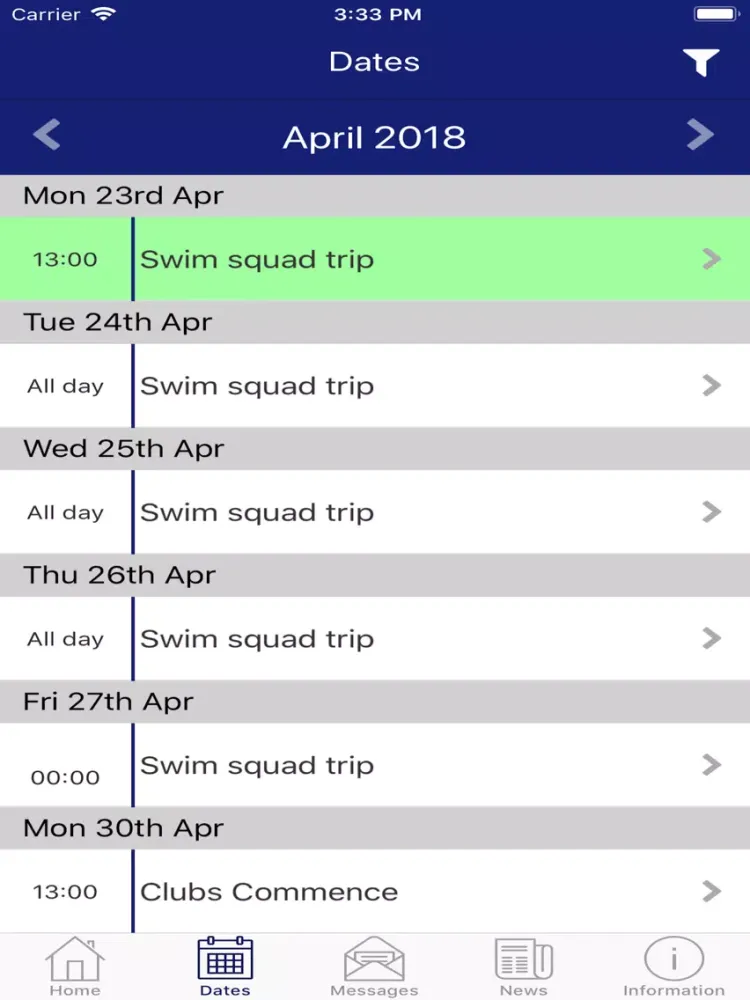 Ảnh chụp màn hình của Eaton Square School iPad 