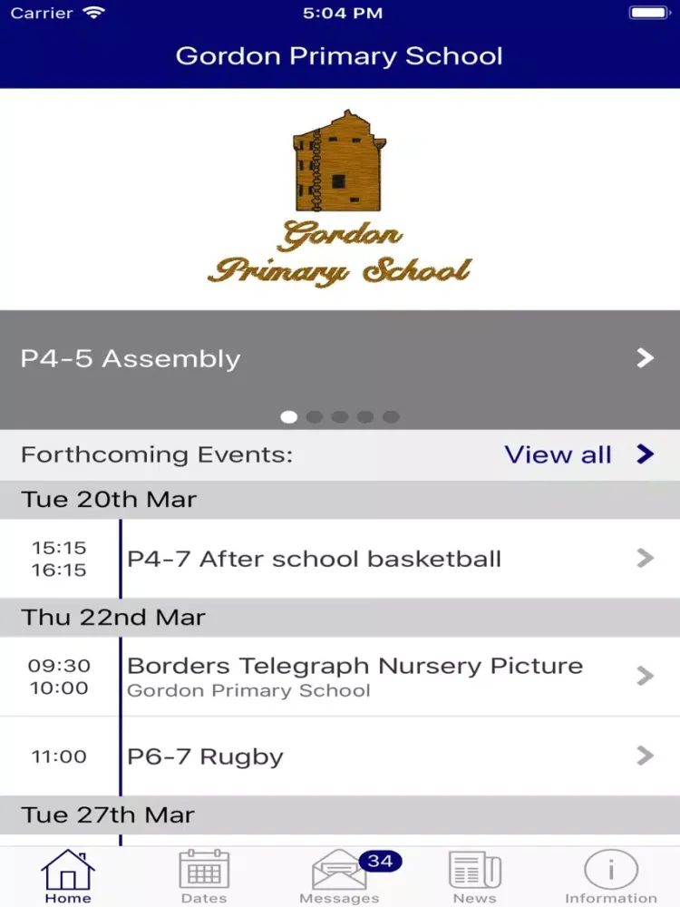 Gordon Primary School iPad  Ekran Görüntüleri