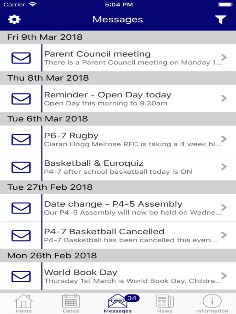 Gordon Primary School iPad  Ekran Görüntüleri