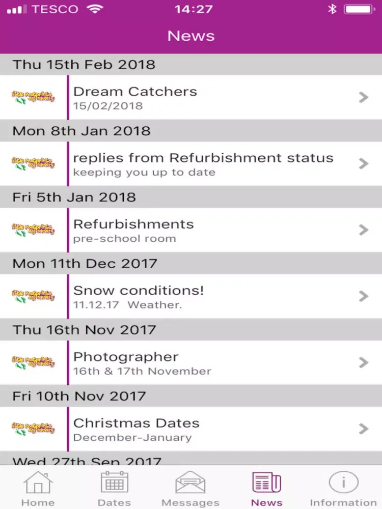 تصاویر Little Footprints Day Nursery iPad 