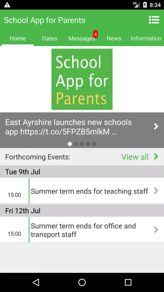 School App Screenshots