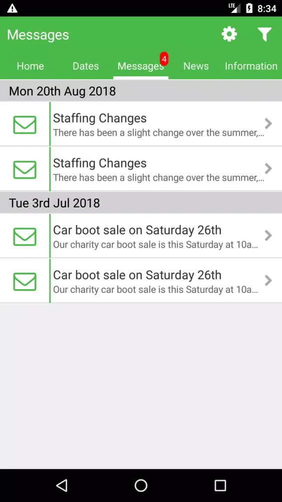 School App Screenshots