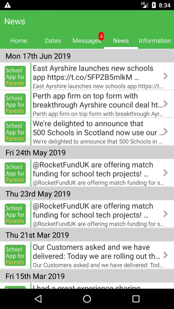 School App Screenshots