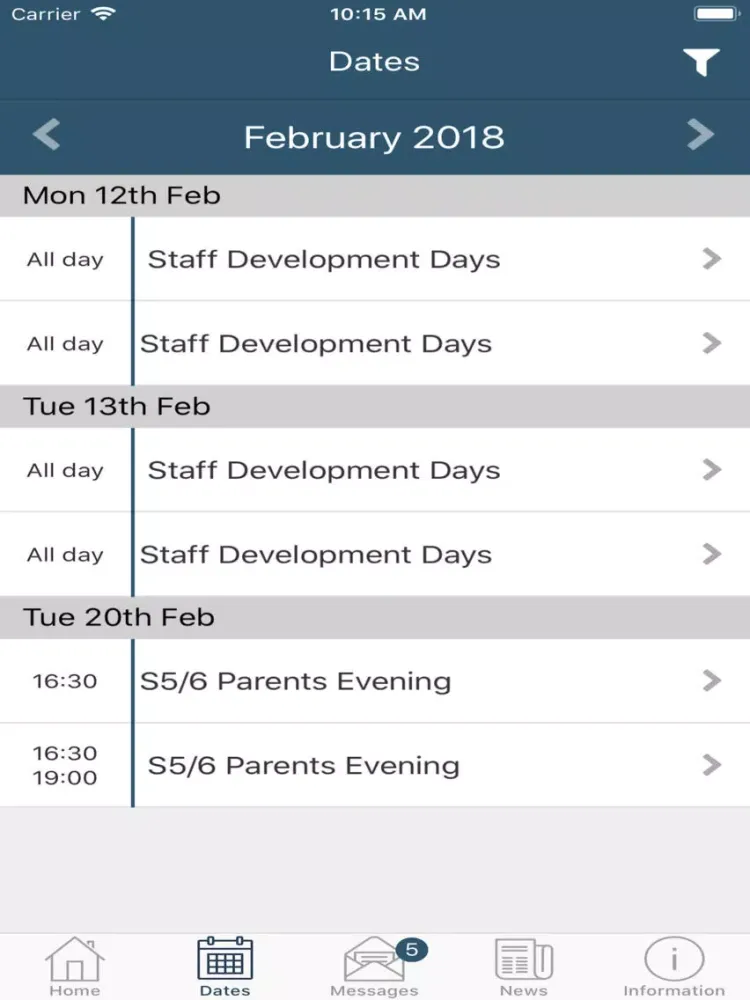 Stirling High School iPad  Screenshots
