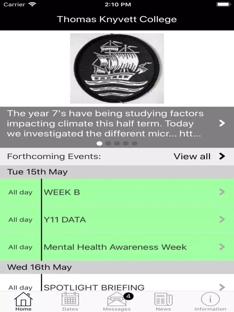 Thomas Knyvett College iPad 应用截图