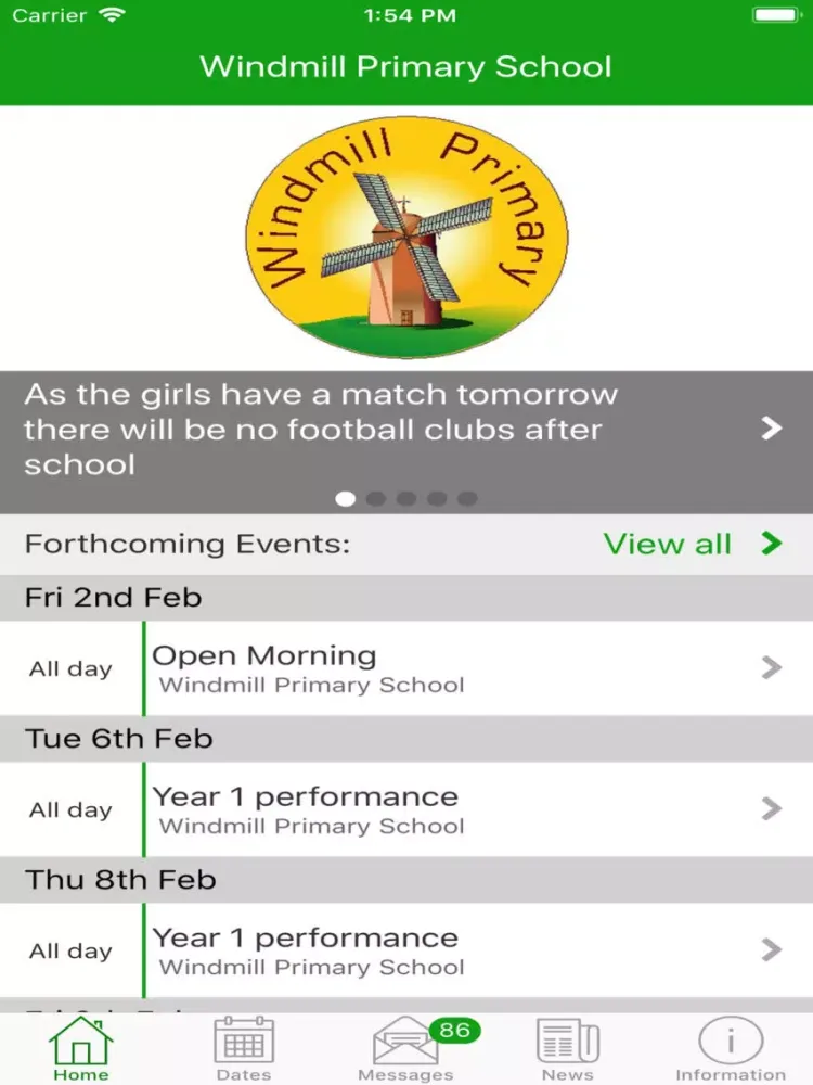 Windmill Primary Headington iPad  Screenshots