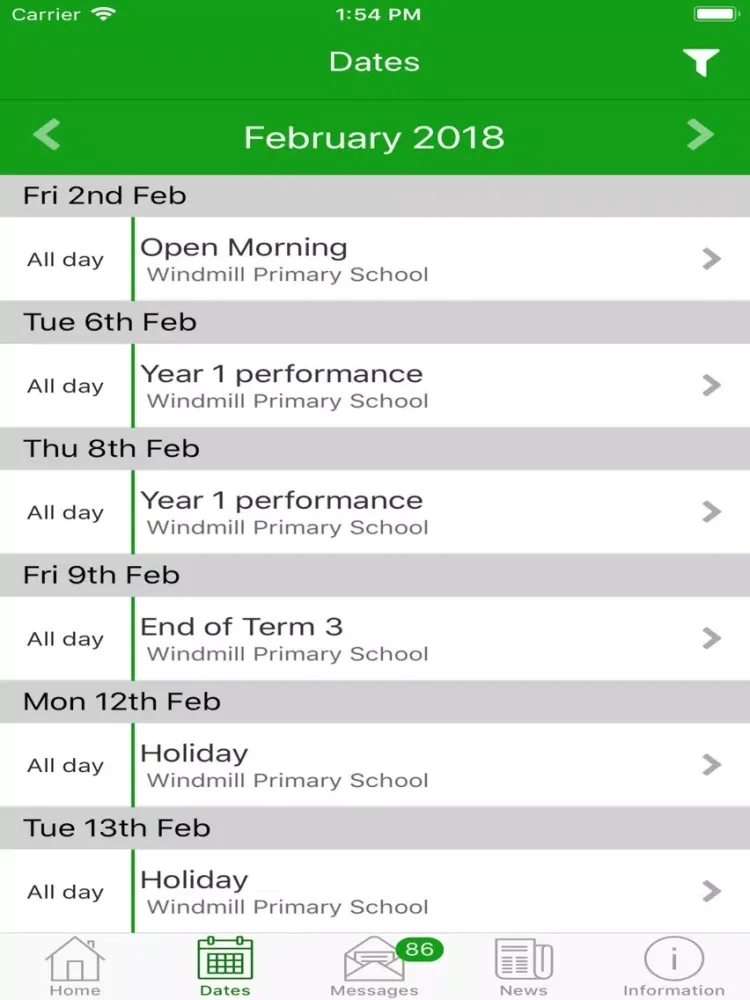 Windmill Primary Headington iPad  Screenshots