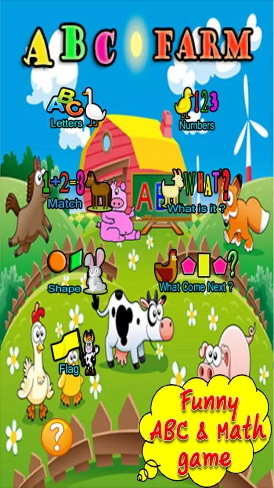 Tangkapan skrin ABC Farm Games - 123 Number and English Learning for your Kids