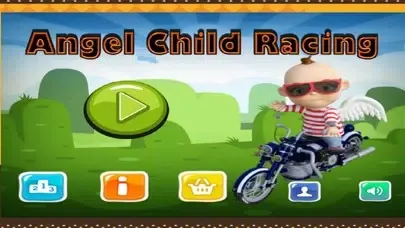 Angel Child Racing - Little chic cupid baby with motorbike Screenshots