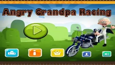 Ảnh chụp màn hình của Angry Grandpa Racing - Crazy Old Man with Motorbike