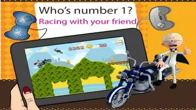 Ảnh chụp màn hình của Angry Grandpa Racing - Crazy Old Man with Motorbike