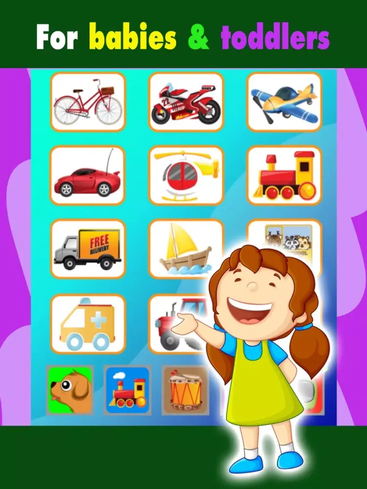 Animals puzzle cards games for kids iPad 应用截图
