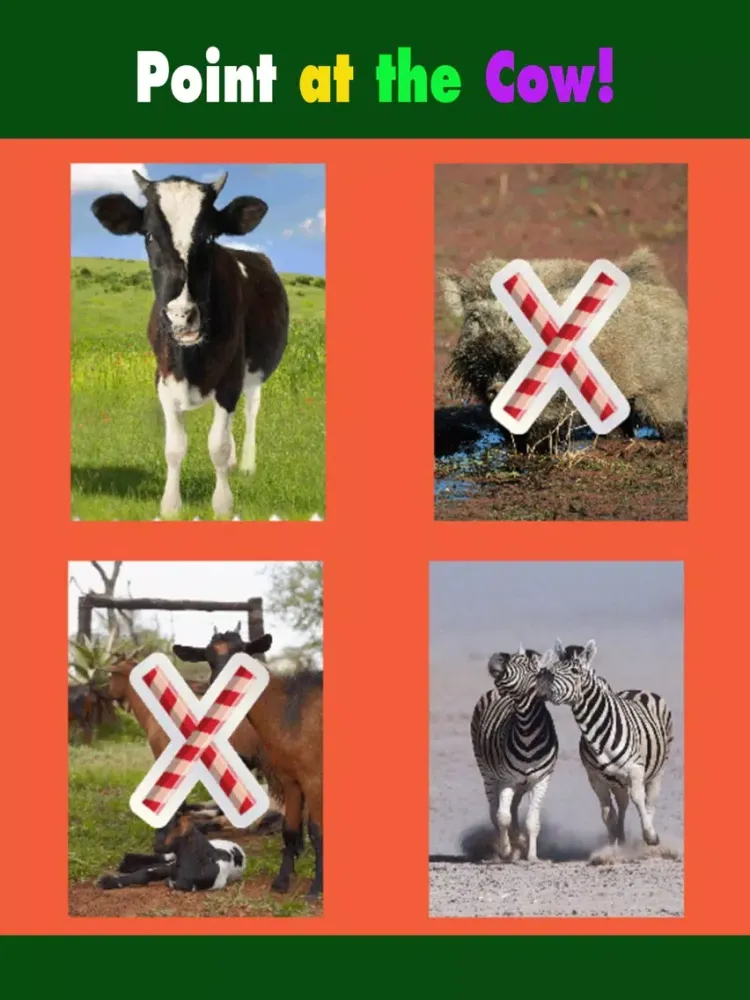 Animals puzzle cards games for kids iPad 应用截图
