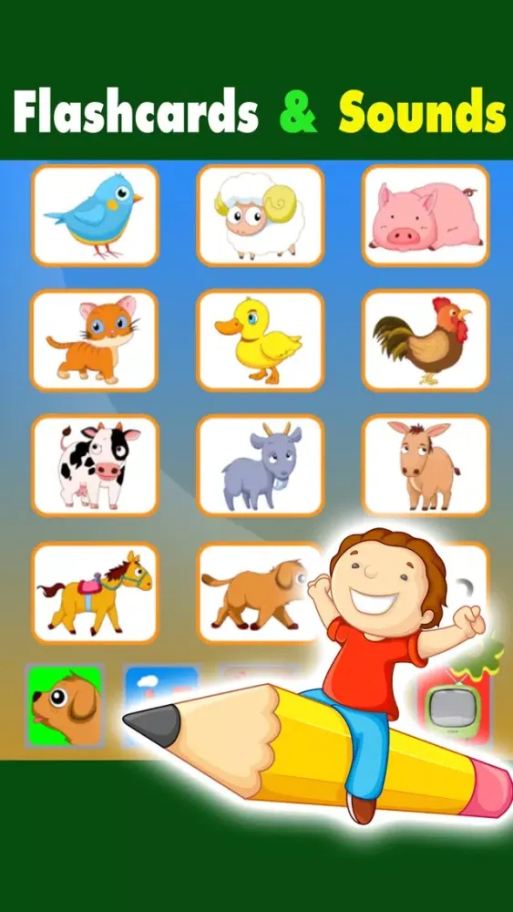 Animals puzzle cards games for kids应用截图