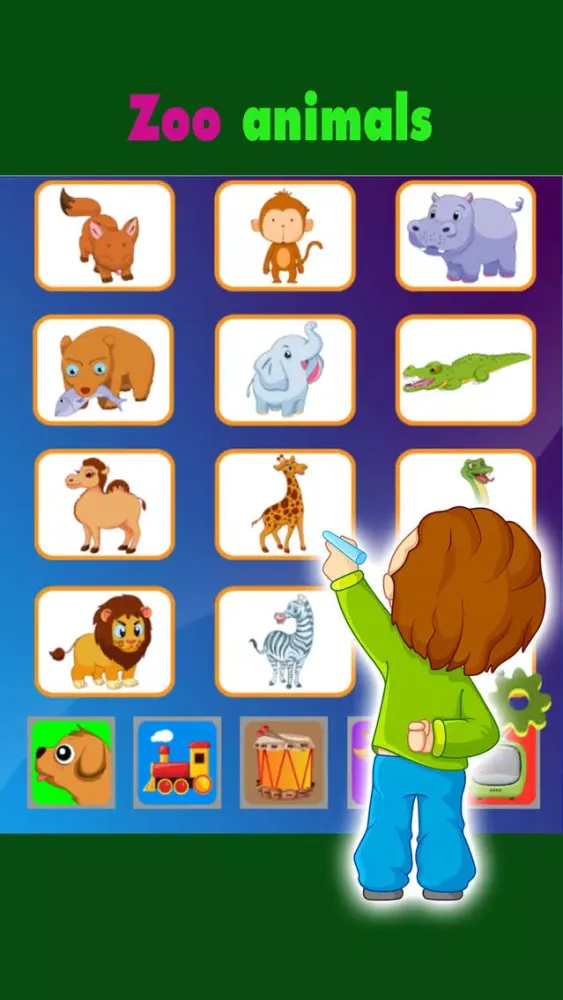 Animals puzzle cards games for kids应用截图