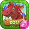 Dots animal abc with alphabet learning