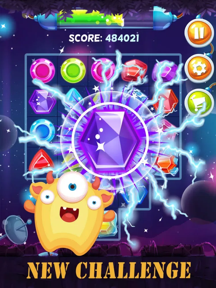Jewel Galaxy : Best Gems match 3 puzzle iPad 應用截圖