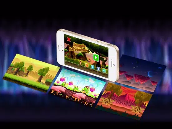 Jungle Adventures World : The cute Elf endless run and jump free games for kids iPad  स्क्रीनशॉट