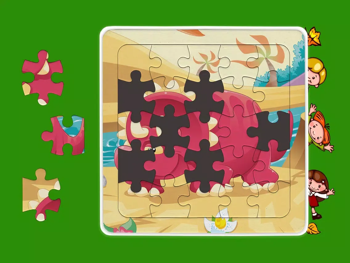 صور Kids dinosaur puzzle games for toddlers iPad 
