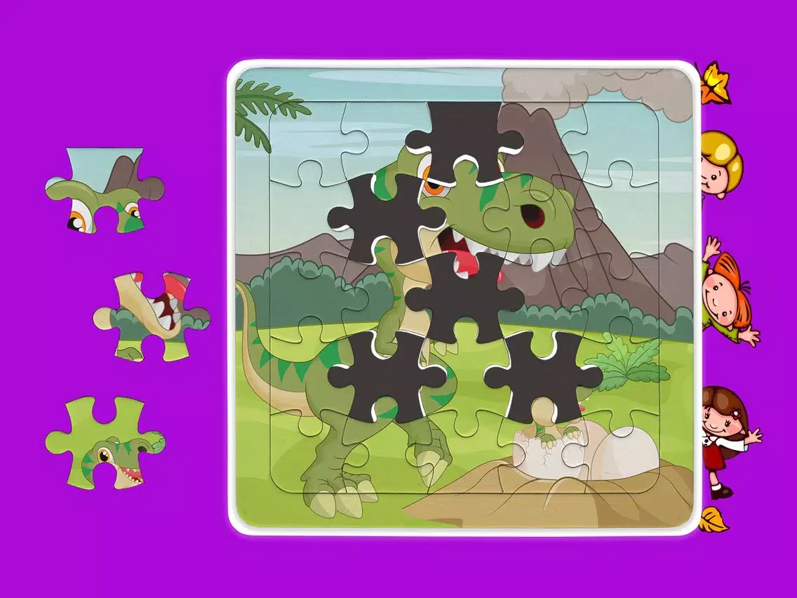 صور Kids dinosaur puzzle games for toddlers iPad 