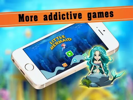 Little Mermaid Adventure Fun on deep sea world iPad  Screenshots