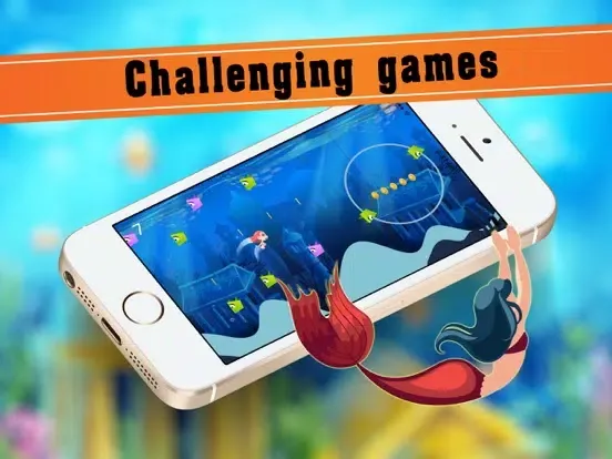 Little Mermaid Adventure Fun on deep sea world iPad  Screenshots