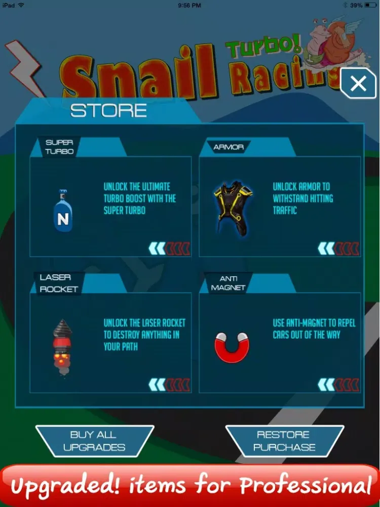 Snail Turbo Racing - Free Cool Speedway Cargame iPad  سکرین شاٹس