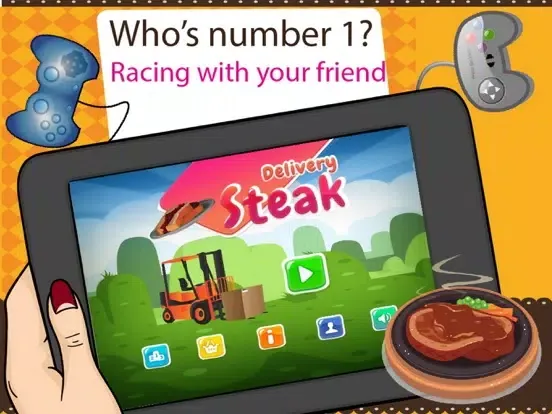 Steak and Grill Delivery - Serving T-bone to Steak House iPad  स्क्रीनशॉट