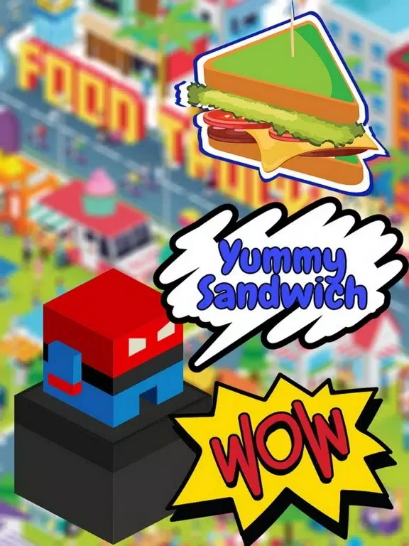Super Hero Gang - The Superheroes run for eat yummy Sandwiches iPad 应用截图